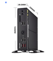 Shuttle DS20U Fanless Slim Industrial Mini PC, Tiga Layar +DP+VGA, Dual LAN & Port Serial Terintegrasi