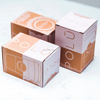 Boîtes d'emballage cadeau pour tasses en verre thé café tasse à café logo personnalisé de matériaux recyclés