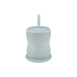 Gobelet anti-déversement pour nouveau-né, couvercle à paille, durable, sans BPA, pour une alimentation pratique, couleur unie - Product Image 1