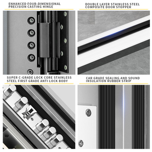 Thiết kế hiện đại chống trộm cửa an ninh cho Nhà Bên ngoài chất lượng an ninh nội thất với an toàn đảm bảo bề mặt hoàn thành - Product Image 5