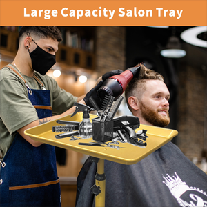 Adjustable Aluminum Alloy Salon <b>Trolley</b> With 4 Wheels For Hair Styling <b>Tools</b> Storage And Easy Moving - Product Image 4