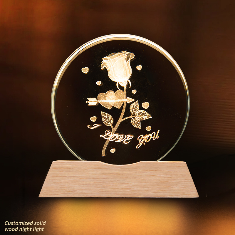 Lighing lights love rose