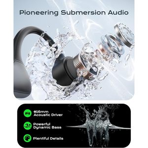 Audífonos Deportivos Inalámbricos Demicea de Conducción Ósea, con Reproductor MP3 de 32GB, Micrófono Integrado, Resistentes al Agua IP68, para Fitness y Juegos - Product Image 3