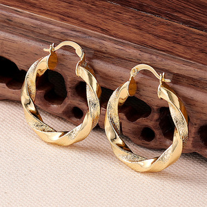 Orecchini a Spirale in Metallo a Doppia Faccia per Donne, Gioielli alla Moda e Cool - Product Image 5