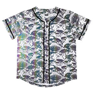 Maillots de baseball unisexes de haute qualité, chemises à boutons, uniformes de sport, hauts, streetwear hip-hop, grande taille, anti-UV - Product Image 2