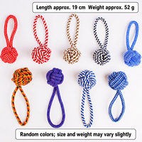 Jouets à mâcher pour chien en corde de coton écologique, durables, classiques, modernes, ensemble de balles pour le nettoyage des dents, entraînement interactif, utilisation intérieure et extérieure