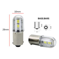 Bombilla LED BA9S 6V-220VAC/DC, Luz Indicadora para Sistemas de Automatización Industrial, Resistente a Impactos, Lámpara Piloto de Advertencia, Alta Luminosidad