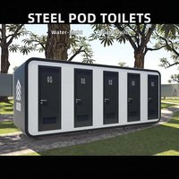 Toilettes portables durables au design moderne en structure acier, garantie 1 an, incluent conteneurs, maisons, bureaux, ateliers, robustes