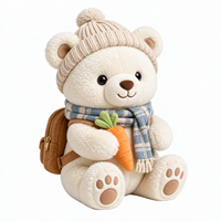 Boneka Plush Lucu Custom dengan Pakaian, Buat Karakter Plushie Sendiri, Produsen Boneka Pereda Stres, Boneka Buatan Khusus