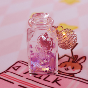 Tùy chỉnh in ấn Acrylic nhỏ tin nhắn thủy tinh nhỏ có nhu cầu chai <span class=keywords><strong>Keychain</strong></span> phát sáng trong đêm tùy chỉnh Acrylic chai <span class=keywords><strong>Keychain</strong></span> - Product Image 4