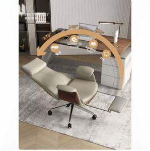 Moderner Ergonomischer Bürostuhl Bequemer Präsidentensessel aus Leder mit Zeitgenössischem Design Verstellbare Büromöbel - Product Image 4