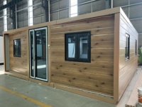 Maison conteneur extensible de 30 pieds, extérieur jaune, maison modulaire préfabriquée traditionnelle pour habitation et projets, marque mondiale