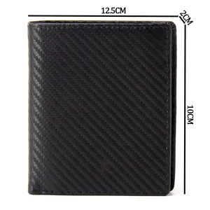 2023 Carbon Brazed Minimalist Rfid Blocking Wallet Men's Genuine Leather Wallet 0 Wallet