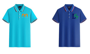 Logotipo personalizado Barbero solapa Polo cuello ropa de trabajo Publicidad cultura corporativa camiseta con manga corta - Product Image 2