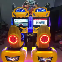 Arcadeclassic – Machine de jeu d'arcade de course à monnayeur, version anglaise, pour deux joueurs, personnalisable, durable, multicolore