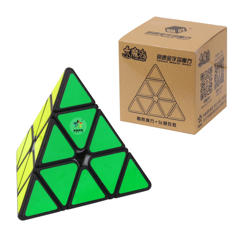 ลูกบาศก์มหัศจรรย์ Yuxin Little Magic Pyramid Cube สีดำ รุ่น 1518A