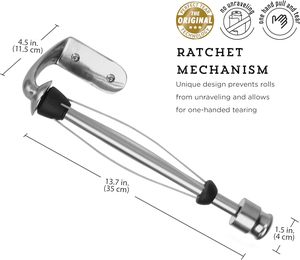 Porte-serviettes en papier Kamenstein Perfect Tear, fixation murale ou sous l'<span class=keywords><strong>armoire</strong></span> - Système à cliquet breveté en aluminium moulé sous pression - Product Image 1
