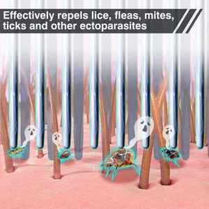 Điện Chí Lược cho chó mèo 2 trong 1 điện tử Pet tóc bàn chải chống Flea lược cho con người và vật nuôi - Product Image 4