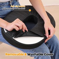Nouveauté - Meilleurs prix - Coussin en mousse à mémoire de forme en polyuréthane en forme de beignet - Coussin rond doux et confortable