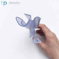 Hiplastics APEHP61 crochets d'étiquette de prix en plastique bande de données porte-étiquettes suspendus transparents pour Hanshow ESL