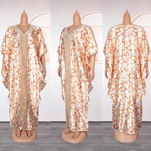 Robe Pailletée Africaine Nigériane Type <span class=keywords><strong>Boubou</strong></span> en Dentelle, Vêtement Musulman Islamique Bubu, Robes Dashiki Ankara, Kaftan - Product Image 6