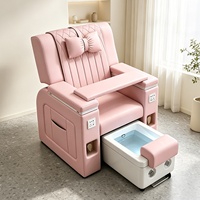 Fauteuil de beauté multifonctionnel pour manucure, pédicure, massage électrique, bain de pieds et soin des ongles