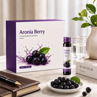 Bebida Concentrada de Aronia Natural, Puré de Aronia, Bebida Antioxidante con Polifenoles, Proveedor de Marca Privada