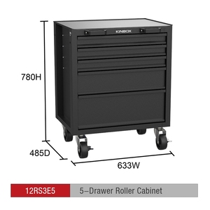 OEM Garage Workshop 5-Drawer Roller <b>Cabinet</b> Case With 3-Year Warranty Customizable Dimensions for Home Garage DIY Toolbox 12RS3E - Product Image 4