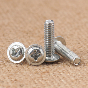 Tornillo de arandela de cabeza plana redonda Chapado en negro galvanizado de acero al carbono Pwm con rosca de Teet de máquina de tornillo pequeño electrónico <span class=keywords><strong>Meson</strong></span> - Product Image 4