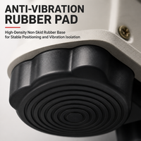Roue pivotante de nivellement en nylon MC de 50 mm à roulement rigide, hauteur réglable avec protections filetées pour équipement industriel