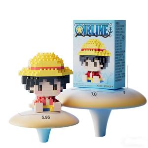 Figuras de Anime de Dibujos Animados, Mini Bloques de Construcción, Sanji, Zoro, Jinbei, Usopp, <span class=keywords><strong>Nami</strong></span>, Juguetes Coleccionables - Product Image 1