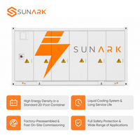 Conteneur de stockage d'énergie à refroidissement liquide Sunark 5MWh BESS avec batterie LiFePO4 314Ah et EMS intelligent pour projet de micro-réseau et d'alimentation hors réseau