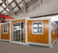 Maison conteneur préfabriquée mobile et extensible à montage rapide, 40 pieds ou 20 pieds, type logement annexe, 2, 3, 4 ou 5 chambres, transportable