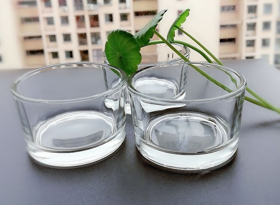 Clear Tealight Candle Holders -  Round Glass Candle Holder