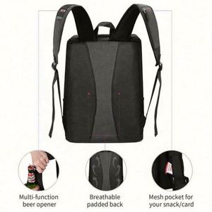 Mochila de Picnic Impermeable, Reutilizable, de Gran Capacidad, Negra, Aislada, con Logotipo Personalizado Impreso, Venta al Por Mayor - Product Image 6