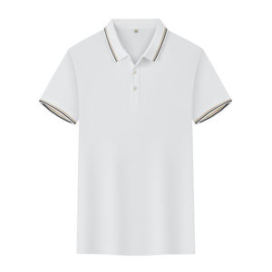 เสื้อโปโลผู้ชายแบบแห้งเร็ว ผลิตตามสั่ง ผ้าโพลีเอสเตอร์ 100% น้ำหนัก 180 กรัม ปกเสื้อแบบปกเชิ้ต แขนสั้น เหมาะสำหรับกิจกรรมกลางแจ้ง เสื้อโปโลสำหรับตีกอล์ฟ เสื้อยืดลำลองสำหรับผู้หญิงในฤดูร้อน - Product Image 1