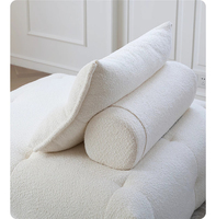 Canapé modulaire convertible en velours moderne de designer italien, avec canapé-lit et housse lavable, pour salons (vente en gros)