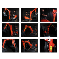 Mesin Kubota Penggali Kecil 2500Kg CE/EPA/EURO 5 Ekskavator Mini Kompak Harga 2.5 Ton