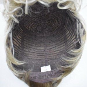 Mới Lạ Châu Phi Phụ Nữ Da Đen Ngắn Cơ Thể Lỏng Lẻo Bob Lộn Xộn <span class=keywords><strong>Bangs</strong></span> Fringe Máy Tổng Hợp Làm Pixie Cắt <span class=keywords><strong>Bangs</strong></span> Curl Tóc Giả - Product Image 6