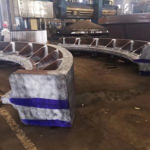 Pièces de rechange personnalisées pour usine de ciment en acier : Ensemble pignon et couronne d'engrenage de four rotatif de grande taille avec boîte de vitesses et roulement - Product Image 1