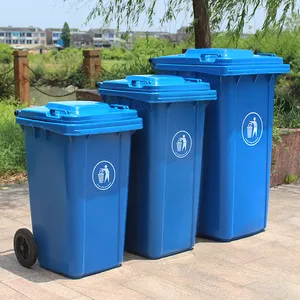 360l Outdoor Garbage Bin 240 Liter Outdoor Trash Can Plastic Garbage Bin