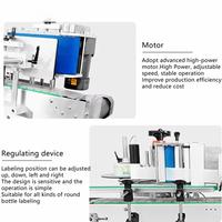 Machine d'étiquetage automatique de bouteilles rondes de bureau, applicateur d'étiquettes autocollantes en verre et en plastique pour contenants cylindriques