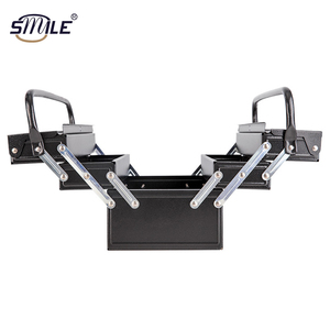 SMILE Rolling Metal Cantilever Tool Box 5 Tray Storage Toolbox Organiser Drawer