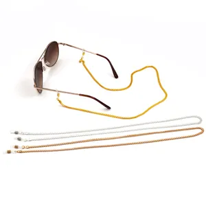 Großhandel Gold Brille Kette Halskette Sonnenbrillen Riemen Lanyard Face Masking Chain