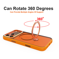 Fundas Magnéticas Giratorias 360° con Carga Inalámbrica de TPU+PC para iPhone Serie 17 Pro con Soporte Invisible
