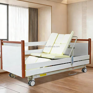 Lit de soins infirmiers avec commode intégrée, lit électronique réglable pour personnes âgées avec pot - Product Image 1