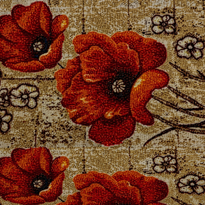 Tappeti e Set Classici Floreali Antiscivolo in Poliestere a Pelo Corto 43x68 per Uso Domestico Stile Stampato - Product Image 1