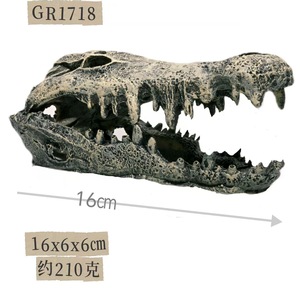 Decoración para acuario, calavera de dragón artificial, escondite para <span class=keywords><strong>peces</strong></span> y camarones, adorno para reptiles. - Product Image 5
