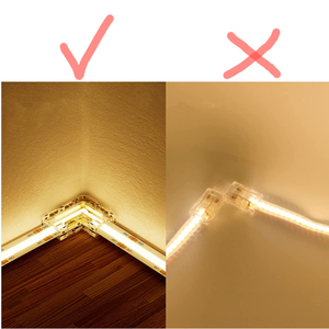 L hình dạng COB dẫn dải kết nối liền mạch 90 độ góc kết nối miễn phí Hàn nhanh chóng dễ dàng kết nối Kit - Product Image 3