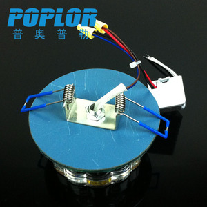 Poplor <b>Led</b> Crystal Downlight 3W Rgb Color Changing Reccessed Ceiling <b>Light</b> For Home <b>Bar</b> Corridor - Product Image 3